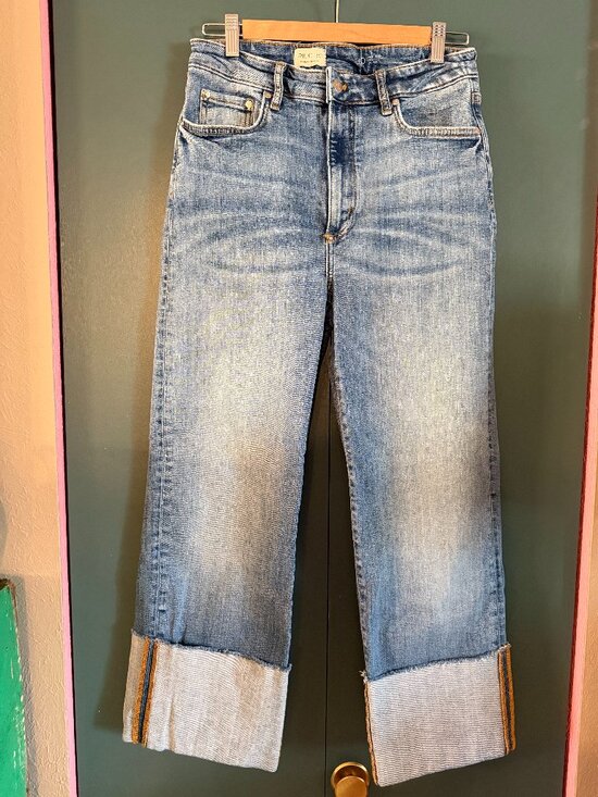 Pilcro Denim - Pilcro High Rise, Rolled Cuff Jeans, size 30